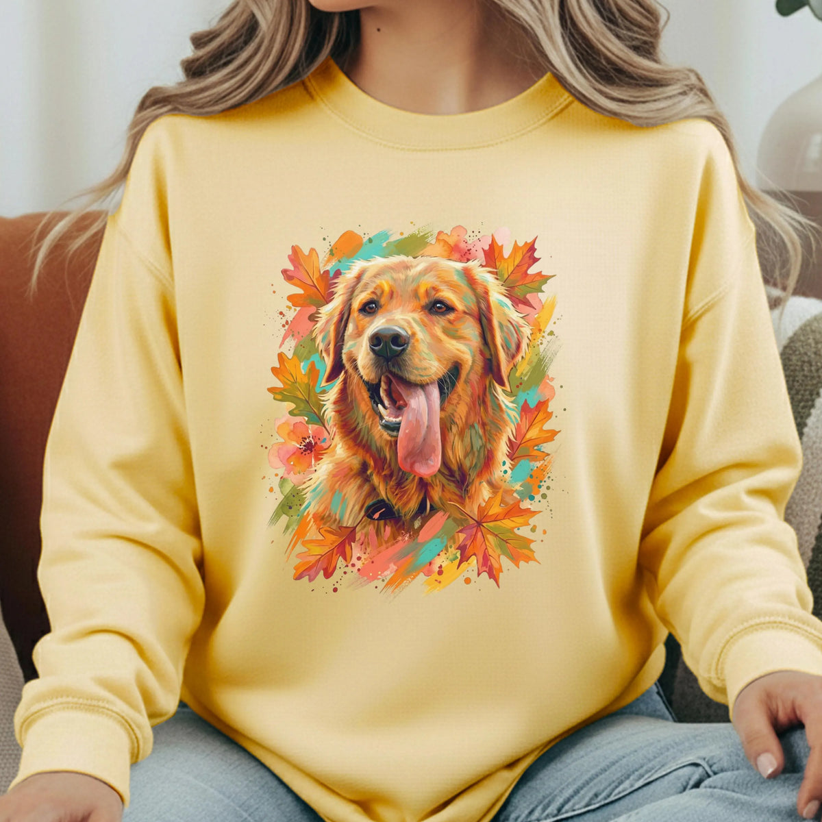 Custom Fall Pet Portrait Sweatshirt