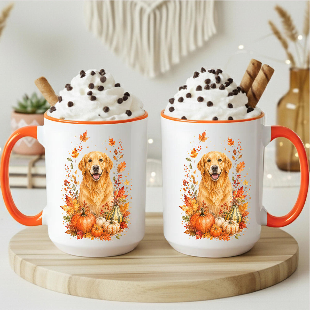 Golden Retriever Fall Coffee Mug