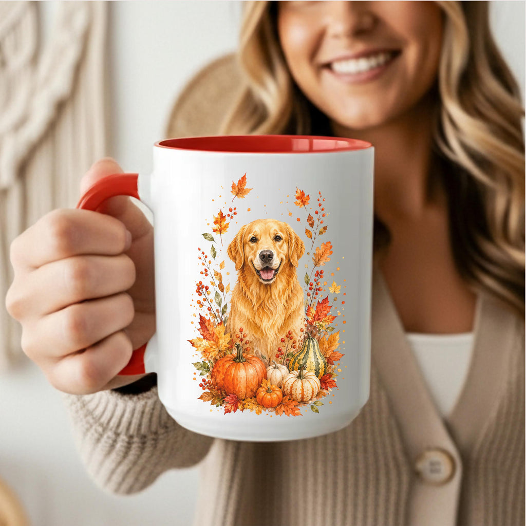 Golden Retriever Fall Coffee Mug