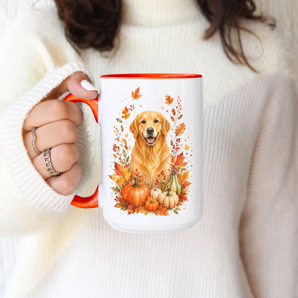 Golden Retriever Fall Coffee Mug