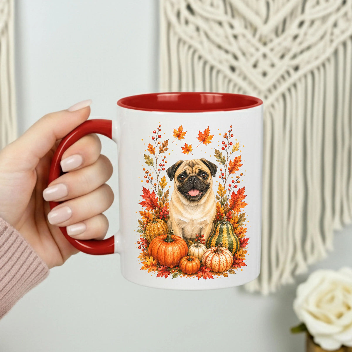 Pug Fall Coffee Mug