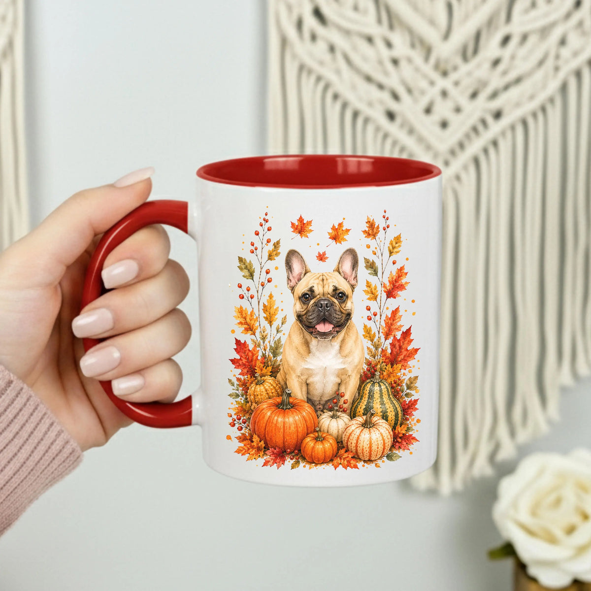 French Bulldog Fall Coffee Mug