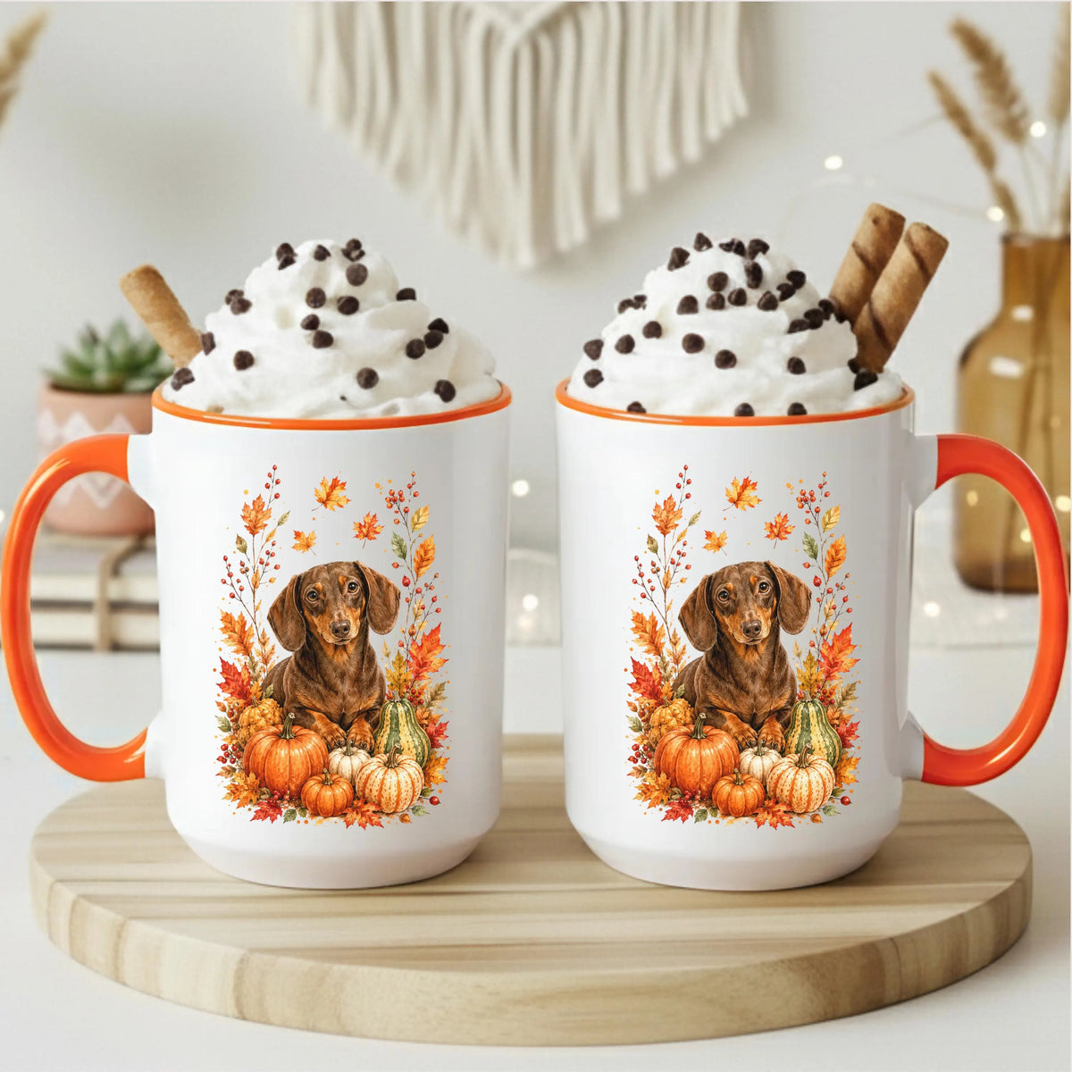 Dachshund Fall Coffee Mug