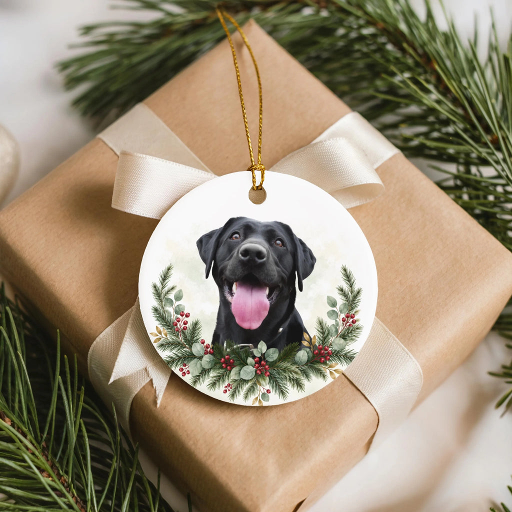 Custom Pet Photo Christmas Ornament