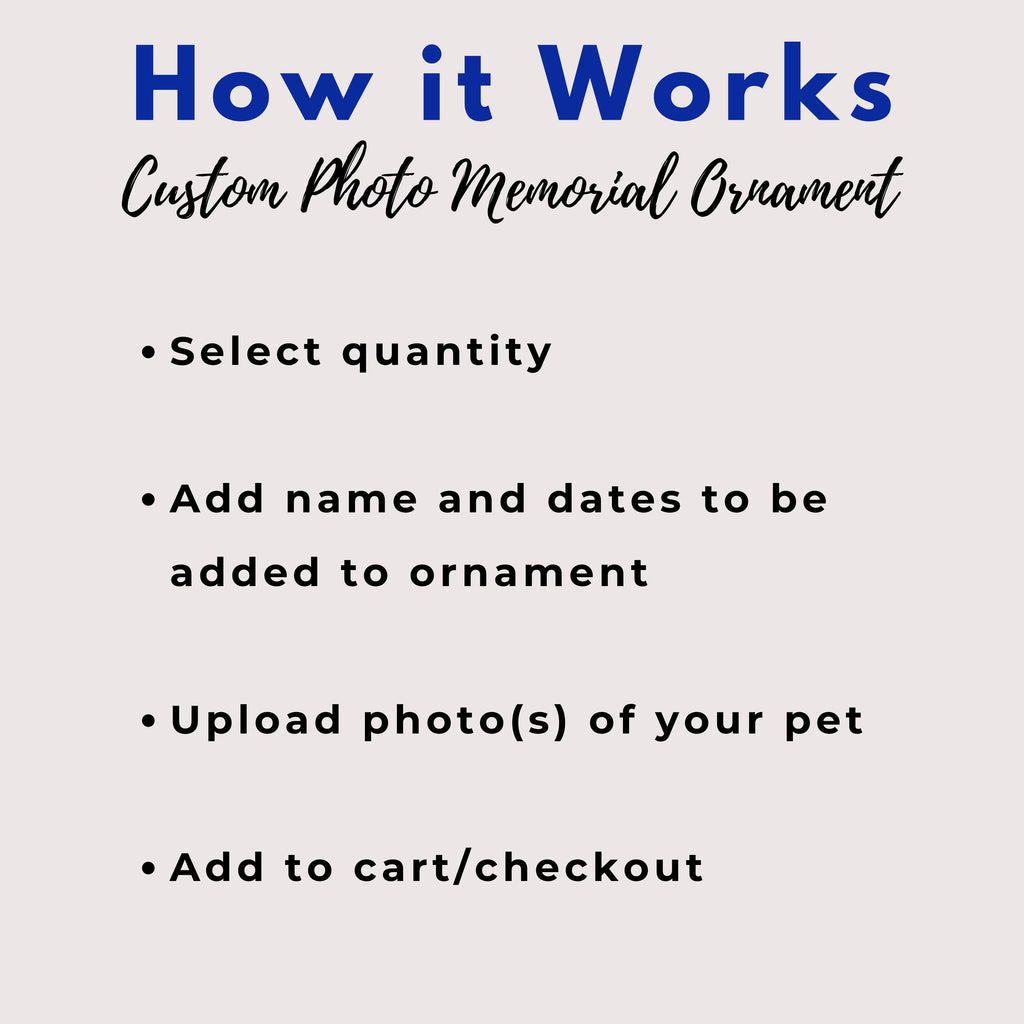Floral Pet Photo Heart Ornament