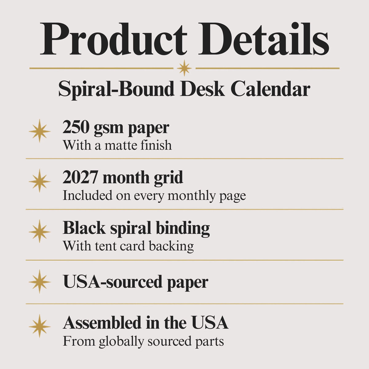 2027 Cat Desk Calendar – Fantasy Wizard