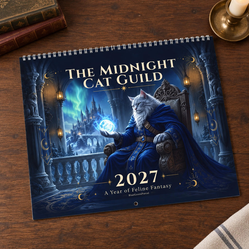 2027 Cat Wall Calendar – Fantasy Wizard