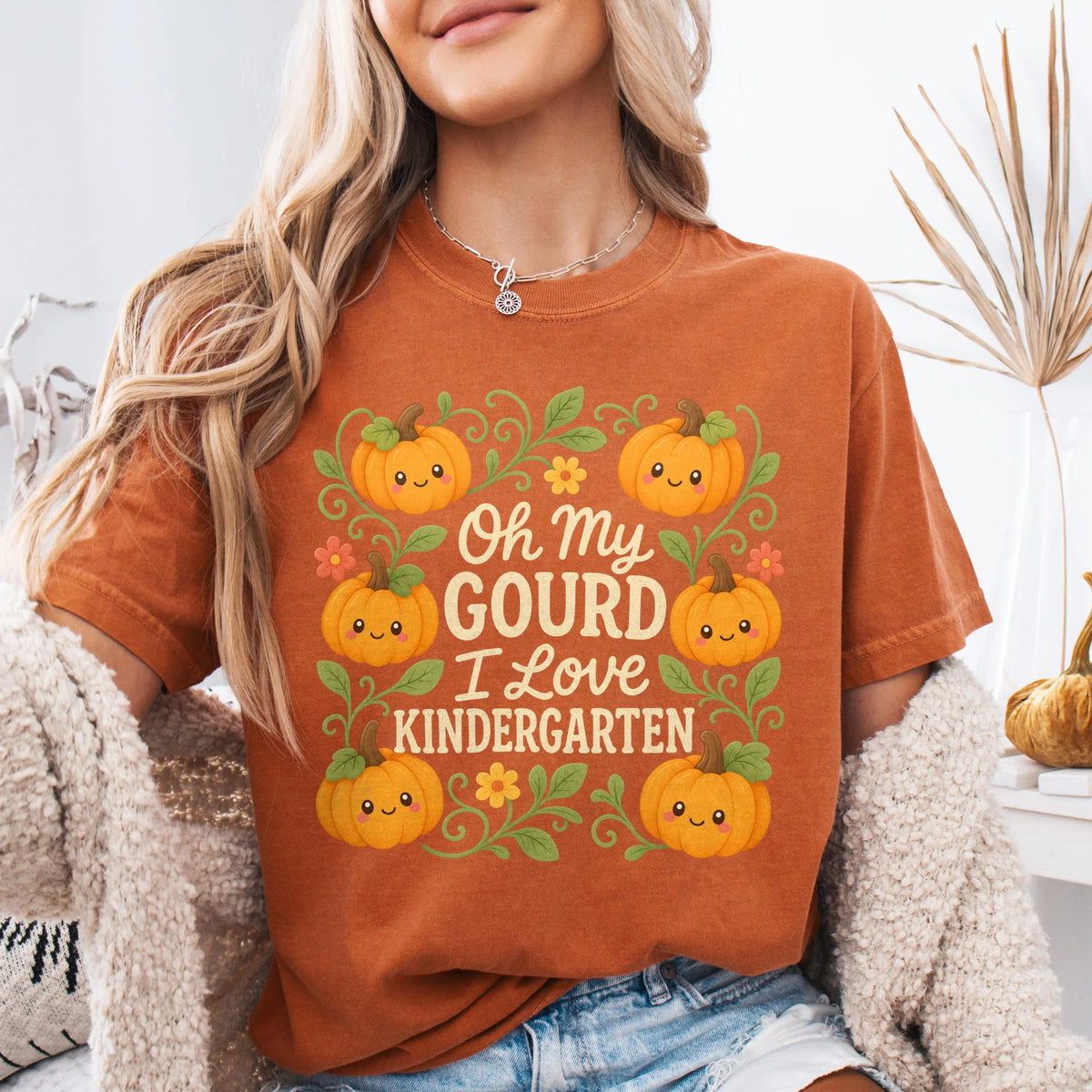 Oh My Gourd Kindergarten Teacher Shirt