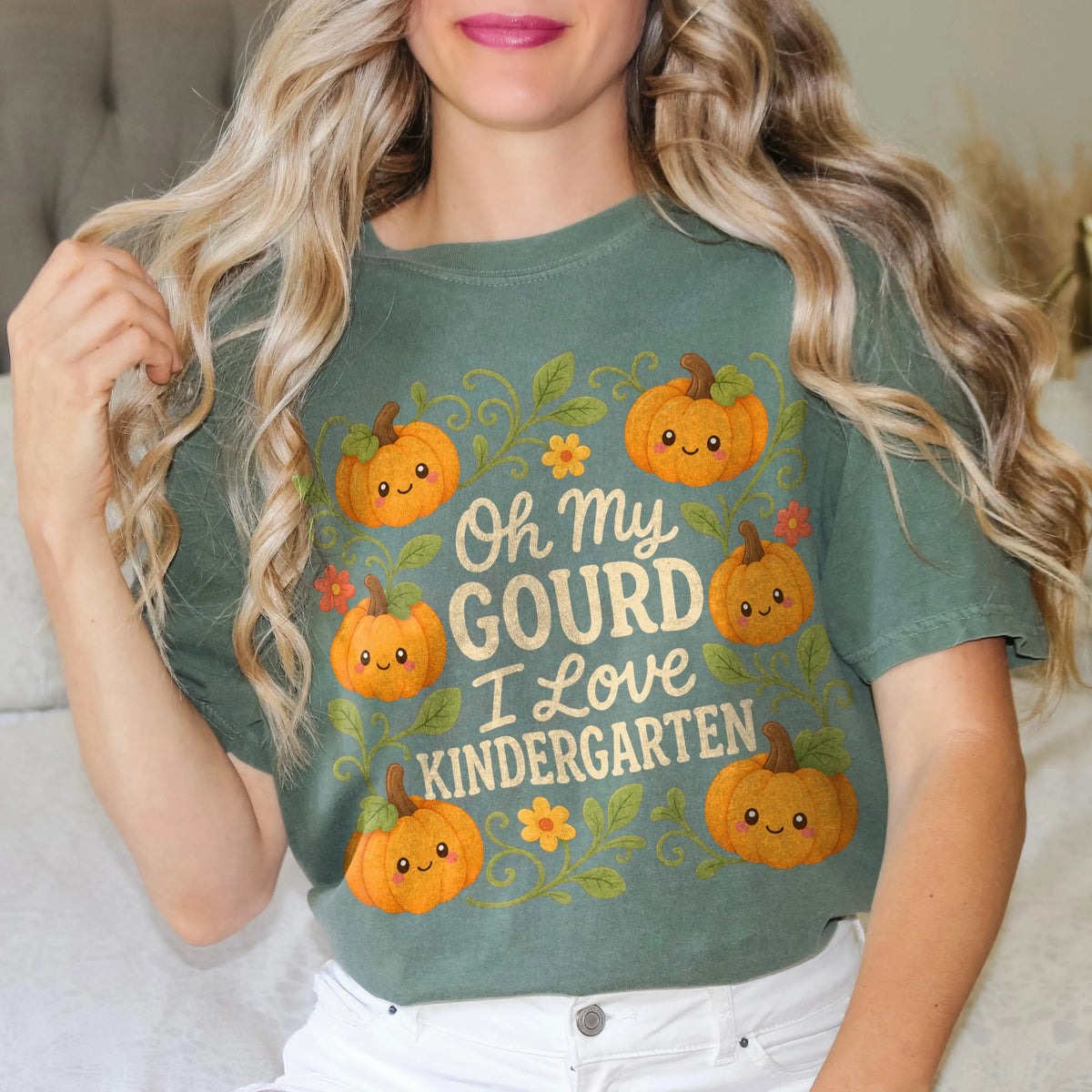 Oh My Gourd Kindergarten Teacher Shirt