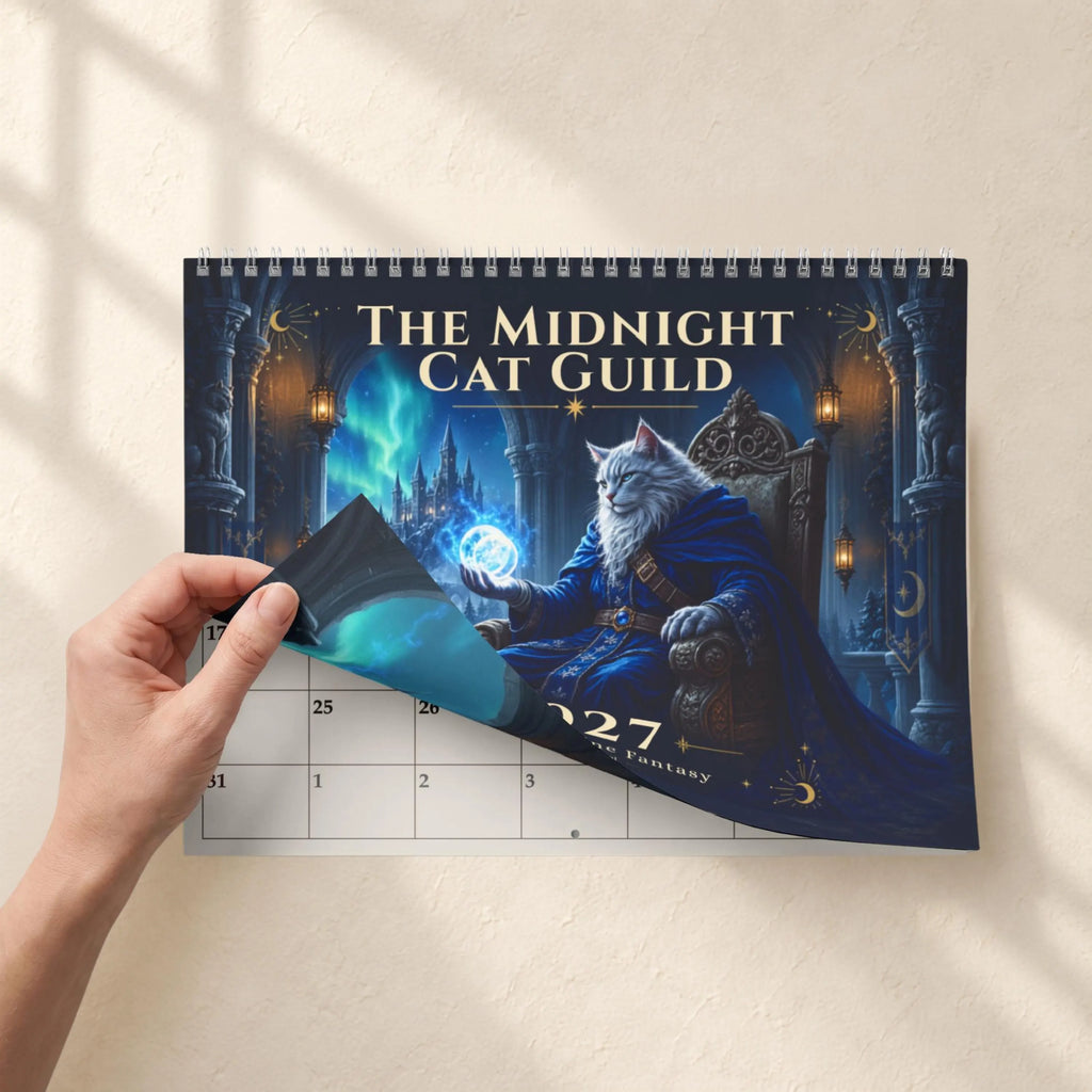2027 Cat Wall Calendar – Fantasy Wizard