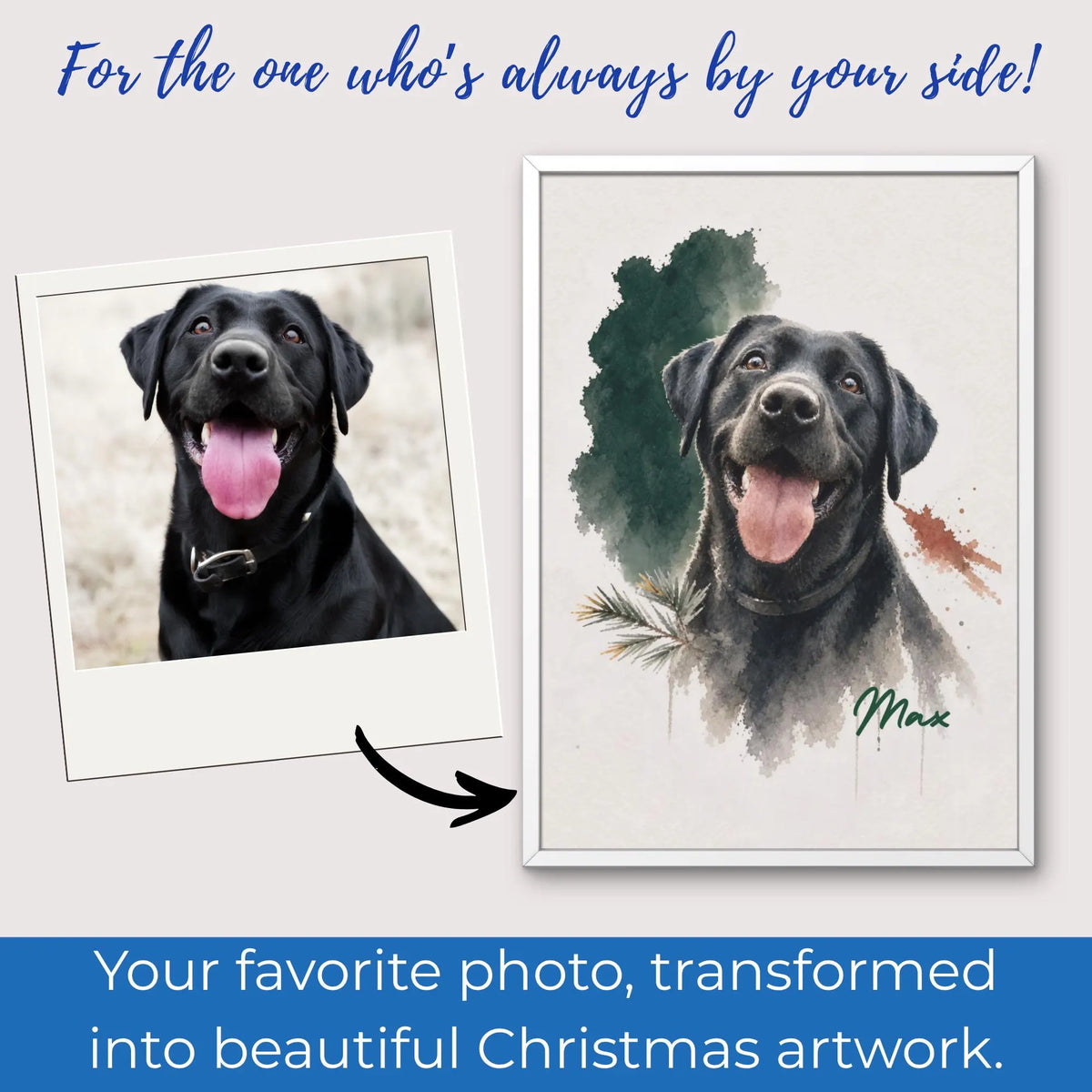 Christmas Custom Pet Photo Poster