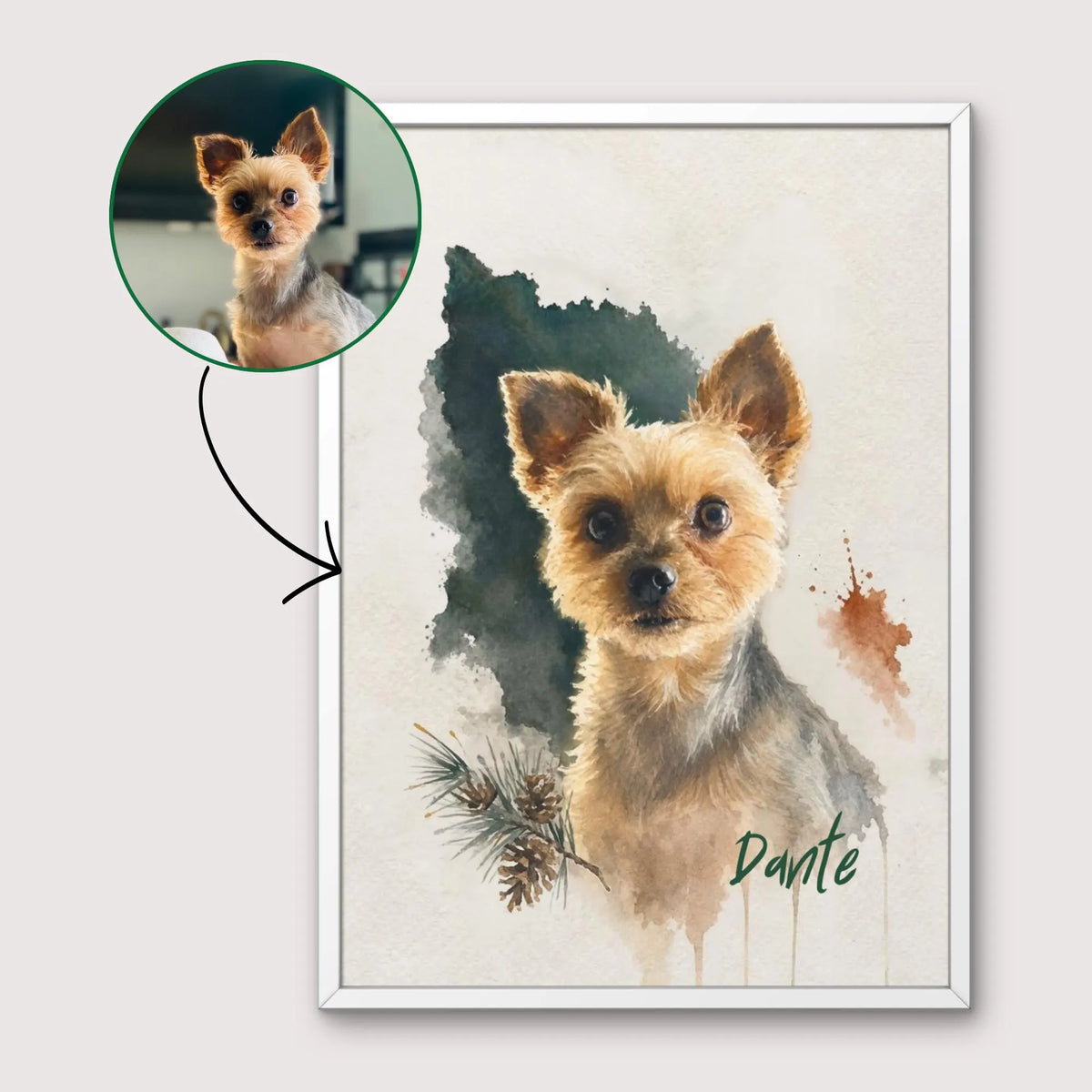 Christmas Custom Pet Photo Poster