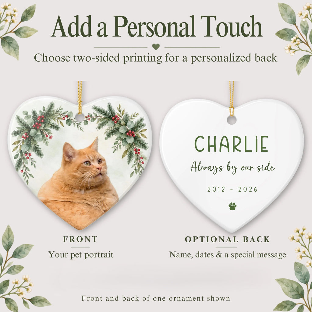 Custom Pet Photo Christmas Ornament