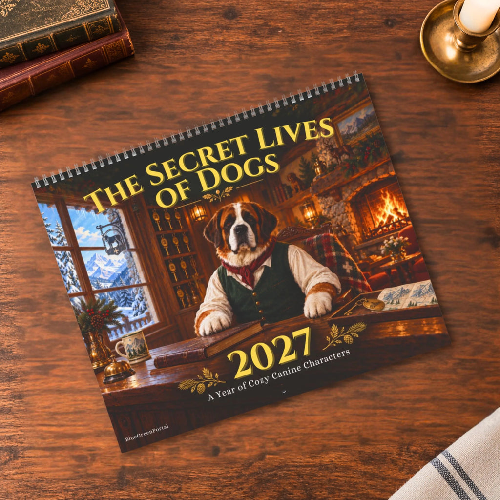 2027 Dog Wall Calendar – Vintage Storybook