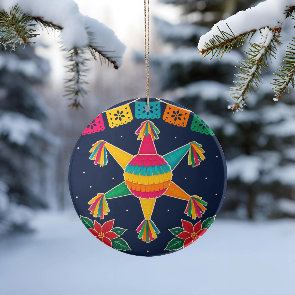 Piñata Christmas Ornament