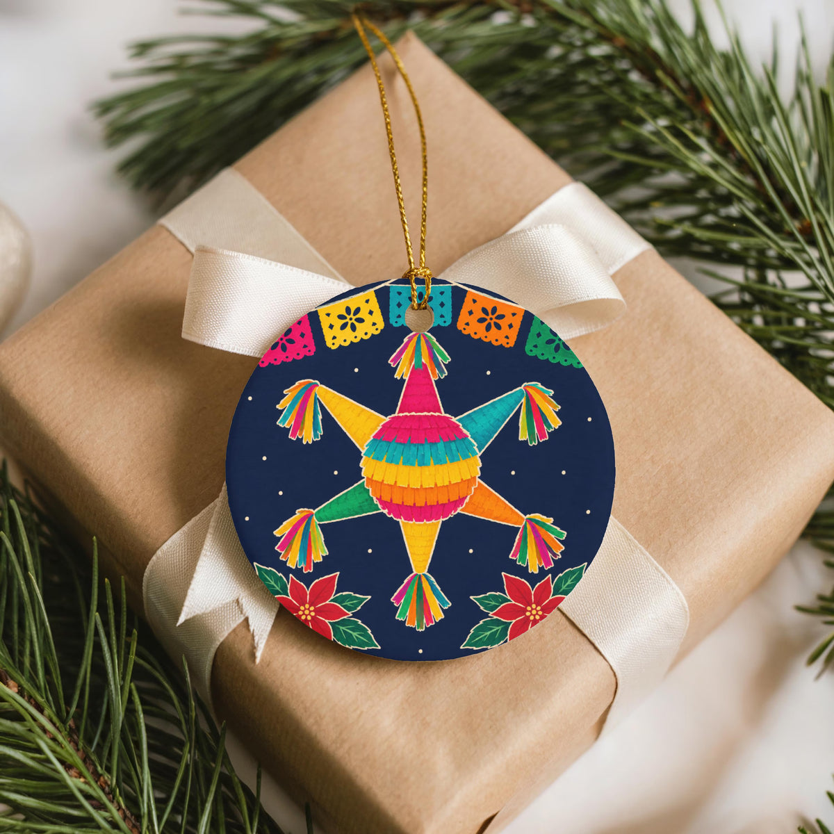 Piñata Christmas Ornament
