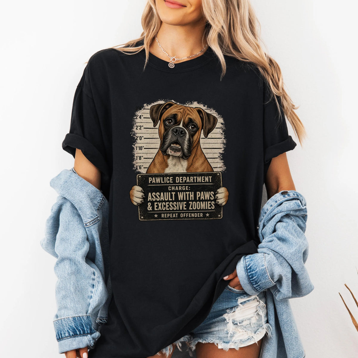 Funny Boxer Mugshot Shirt