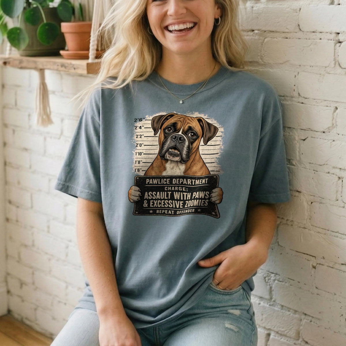 Funny Boxer Mugshot Shirt