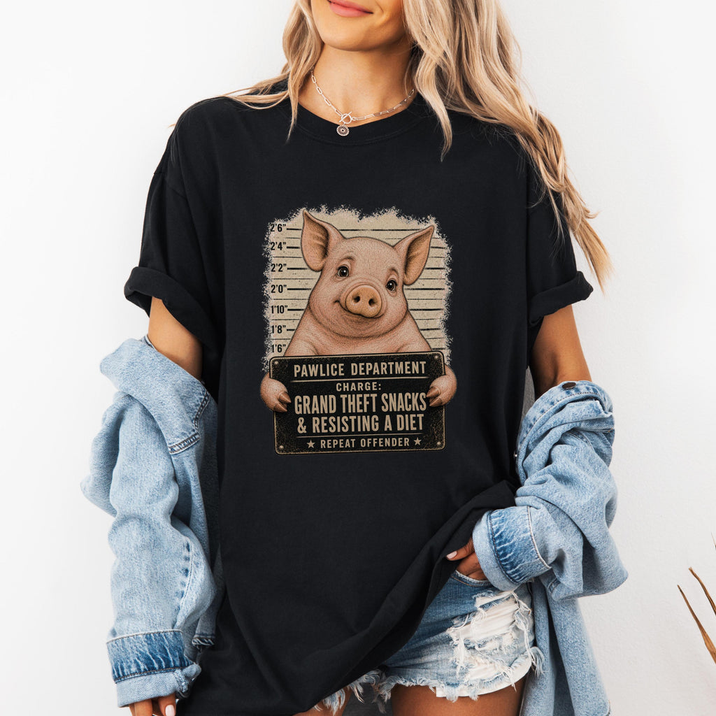 Funny Pig Mugshot Shirt