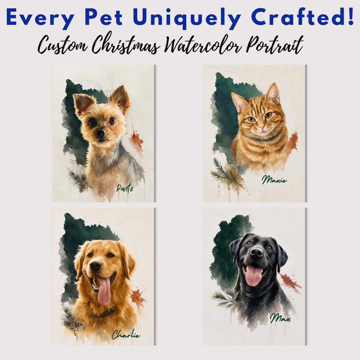 Christmas Custom Pet Photo Poster