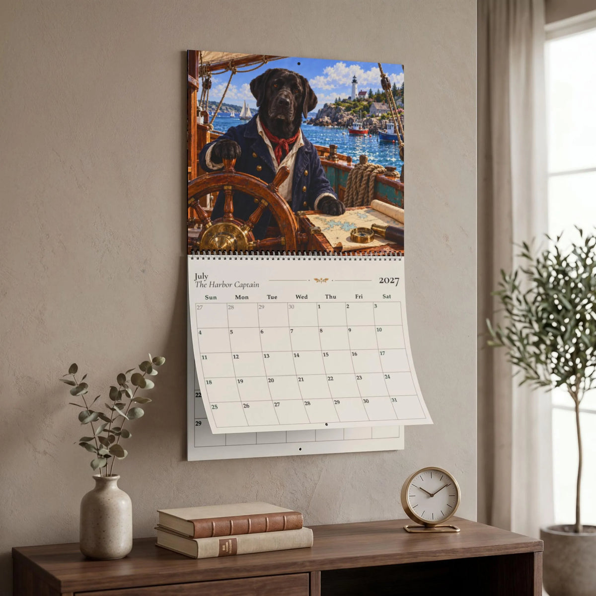 2027 Dog Wall Calendar – Vintage Storybook