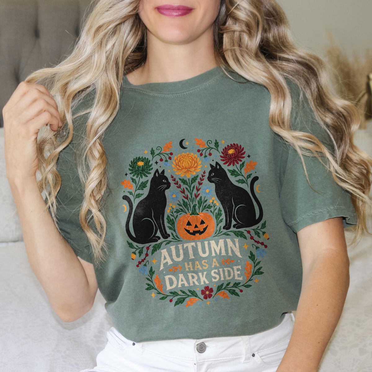 "Autumn Has a Dark Side" Cat Shirt