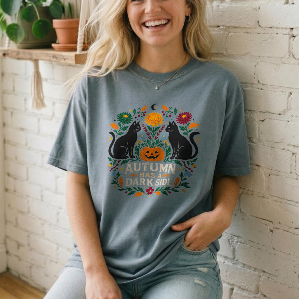 "Autumn Has a Dark Side" Cat Shirt