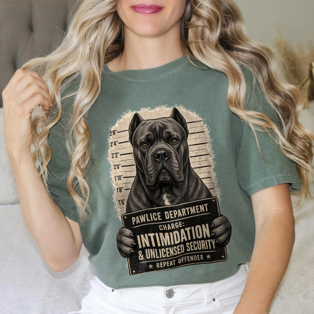 Funny Cane Corso Mugshot Shirt
