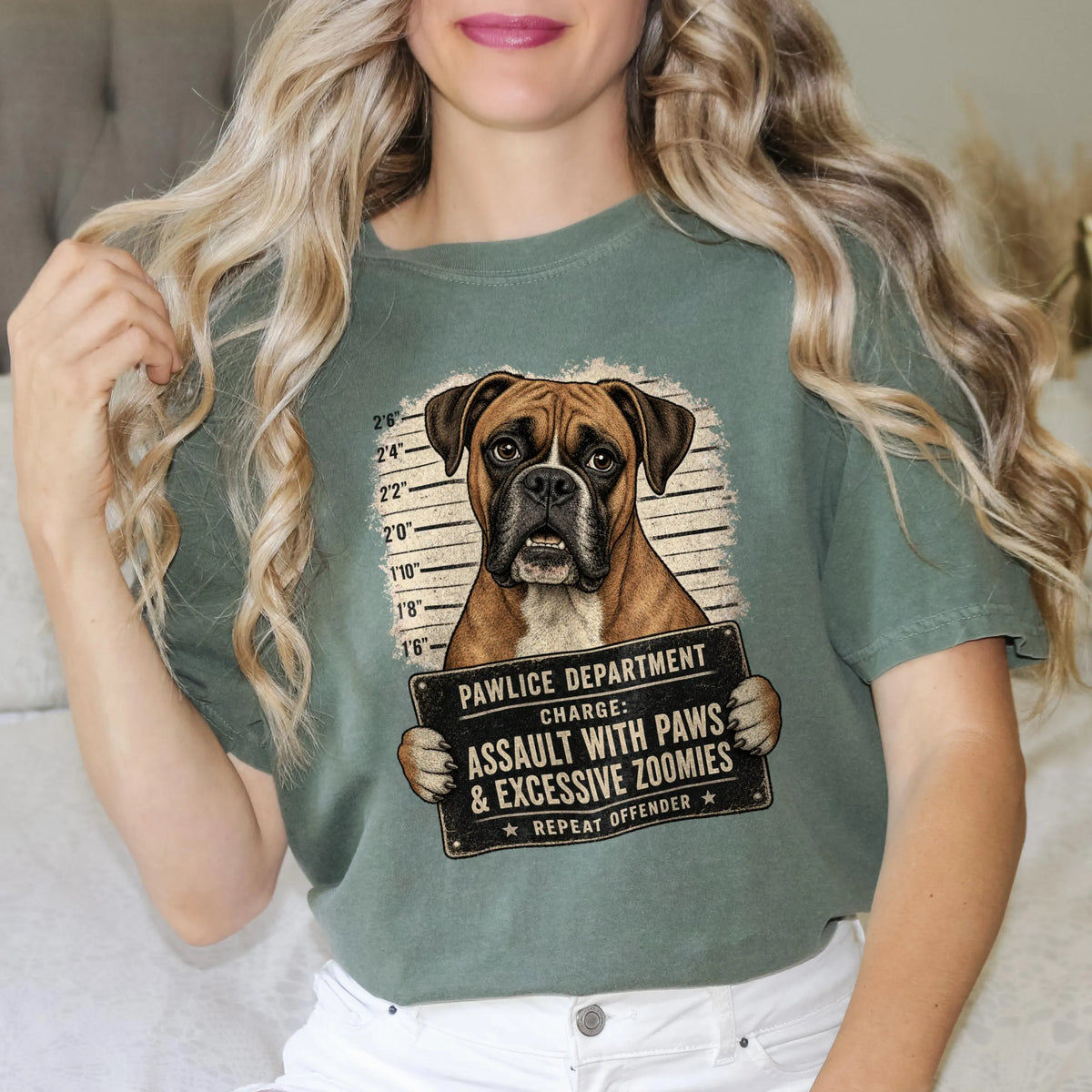 Funny Boxer Mugshot Shirt