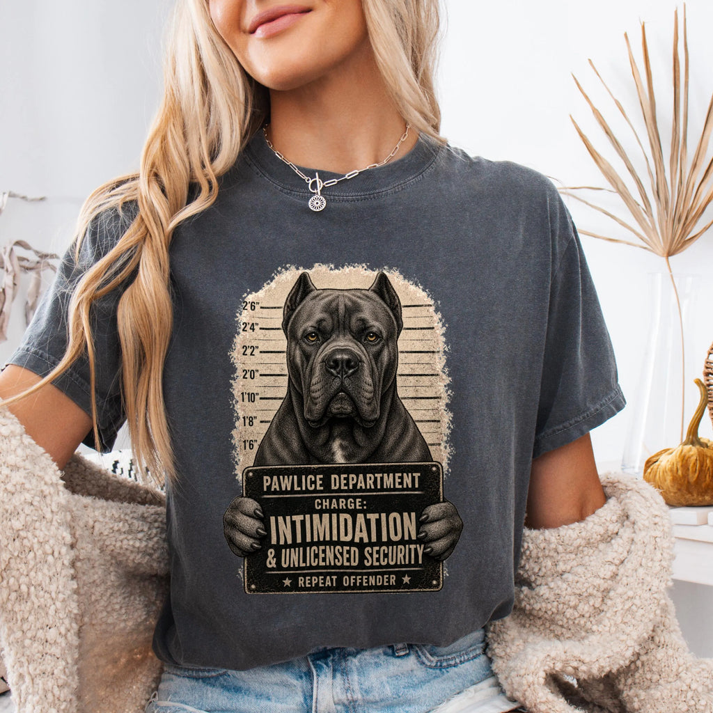 Funny Cane Corso Mugshot Shirt