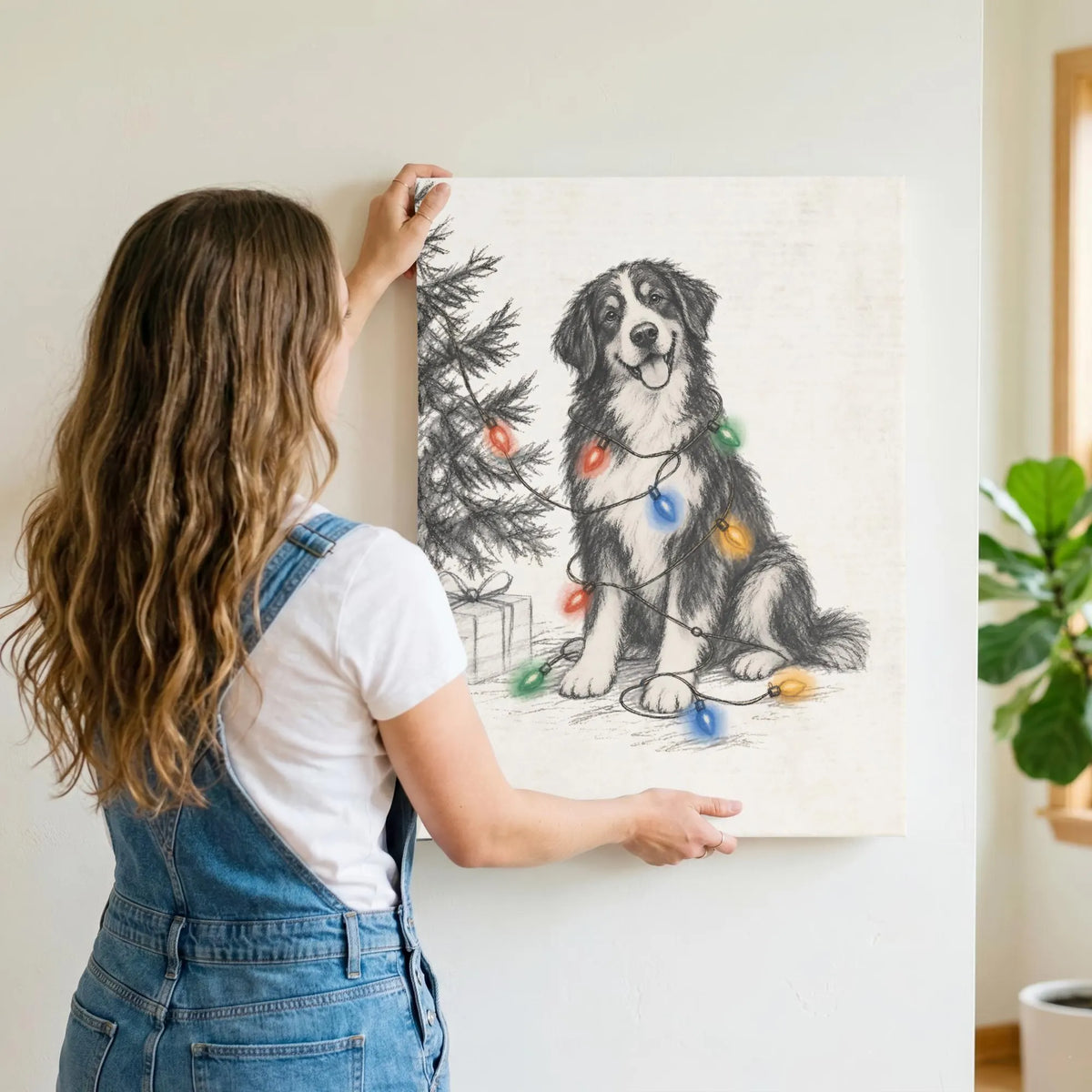 Berner Christmas Lights Poster