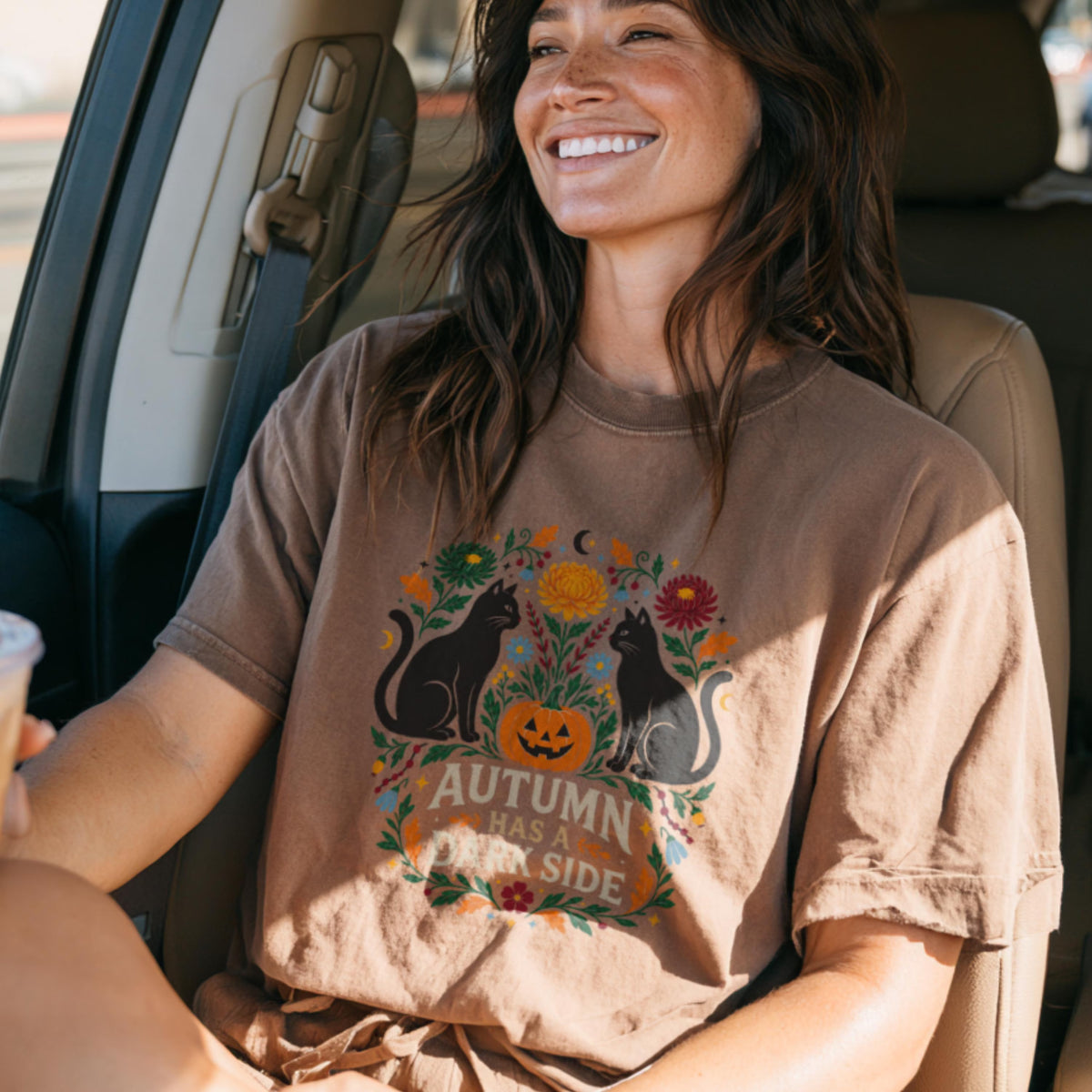 "Autumn Has a Dark Side" Cat Shirt