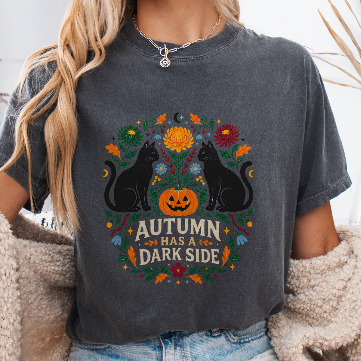 "Autumn Has a Dark Side" Cat Shirt