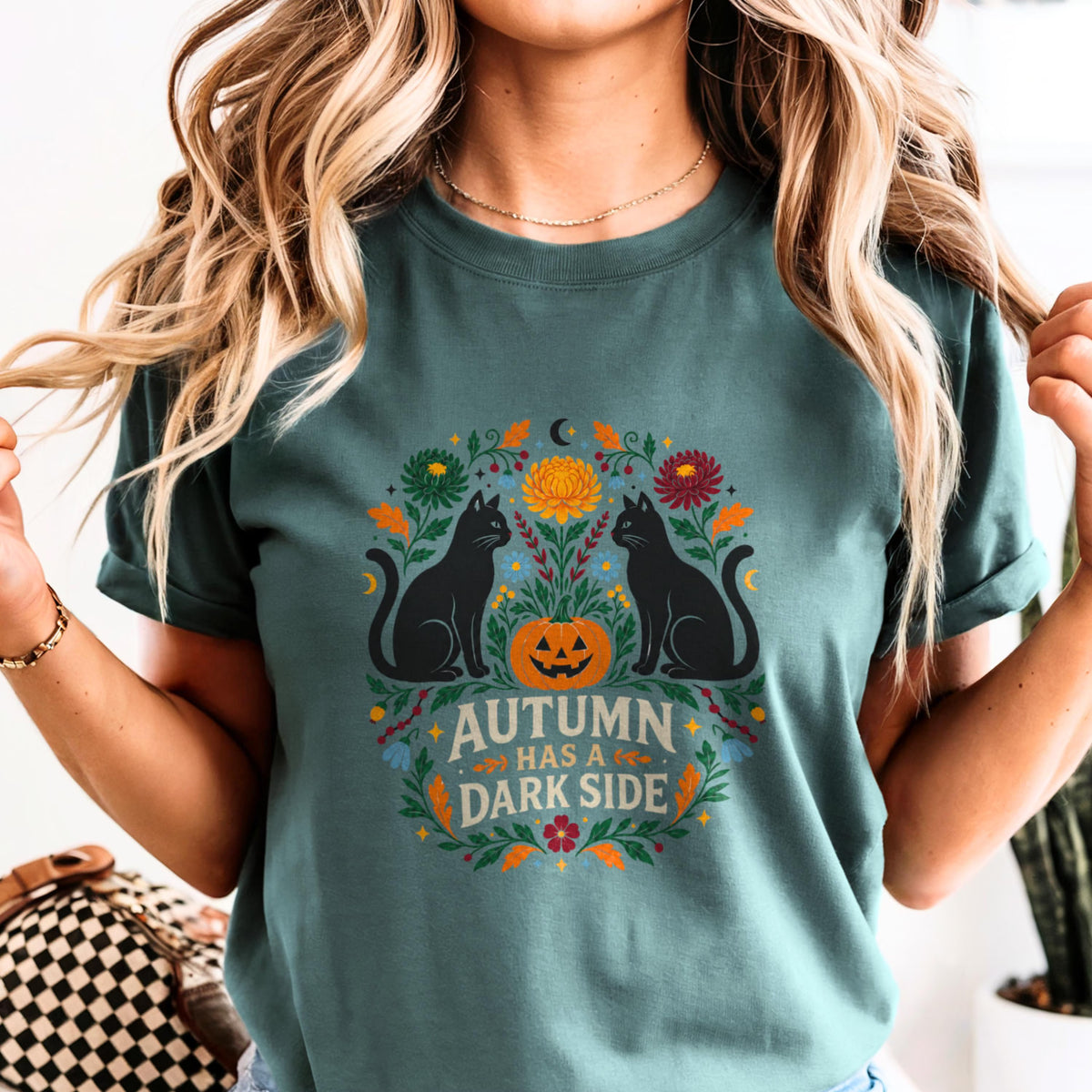 "Autumn Has a Dark Side" Cat Shirt