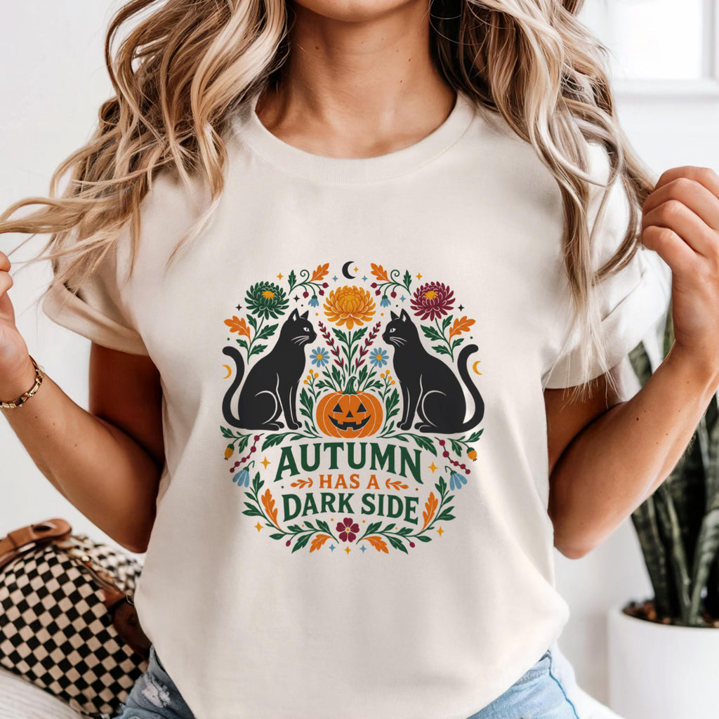 "Autumn Has a Dark Side" Cat Shirt