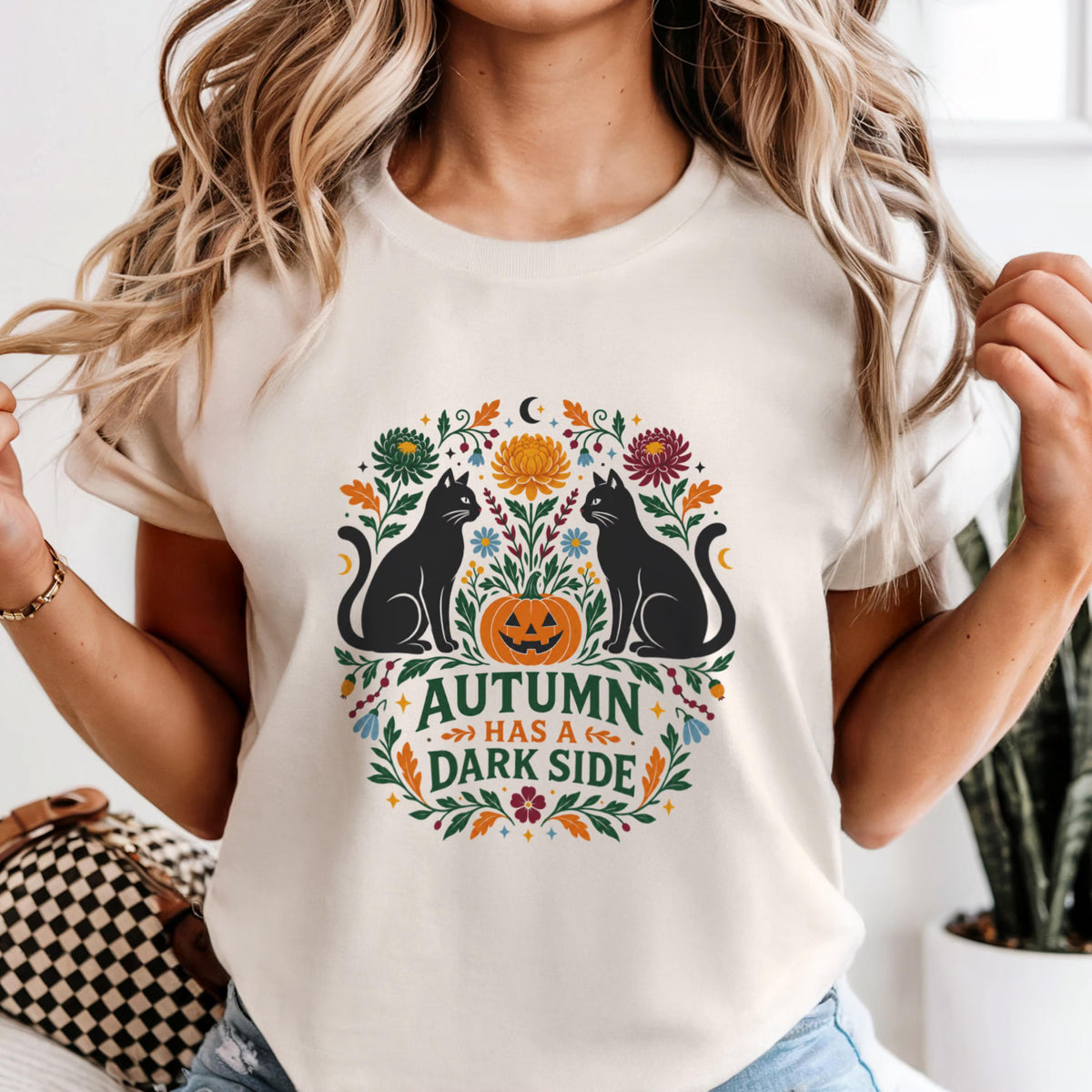 "Autumn Has a Dark Side" Cat Shirt