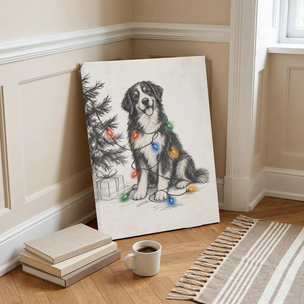 Berner Christmas Lights Poster