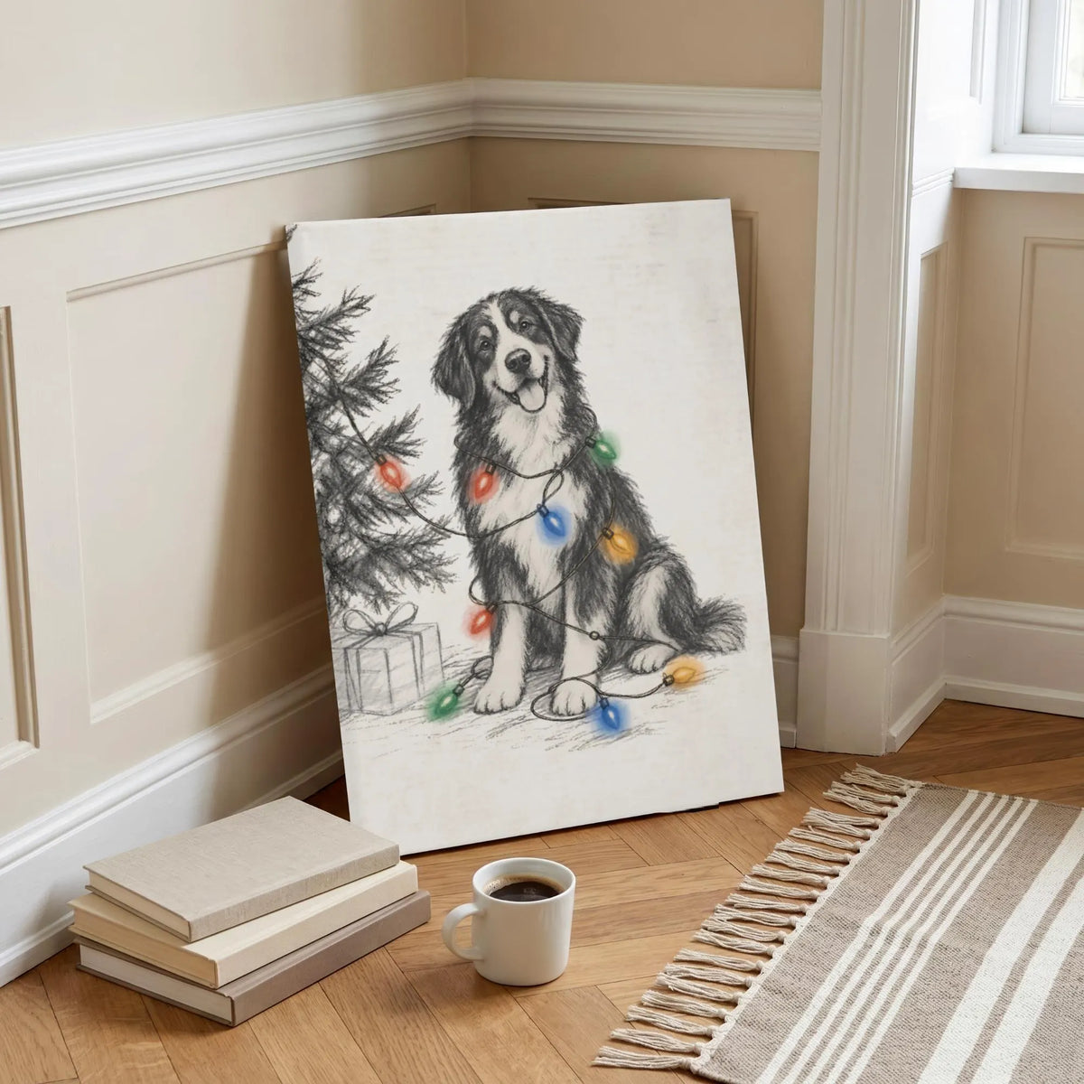 Berner Christmas Lights Poster