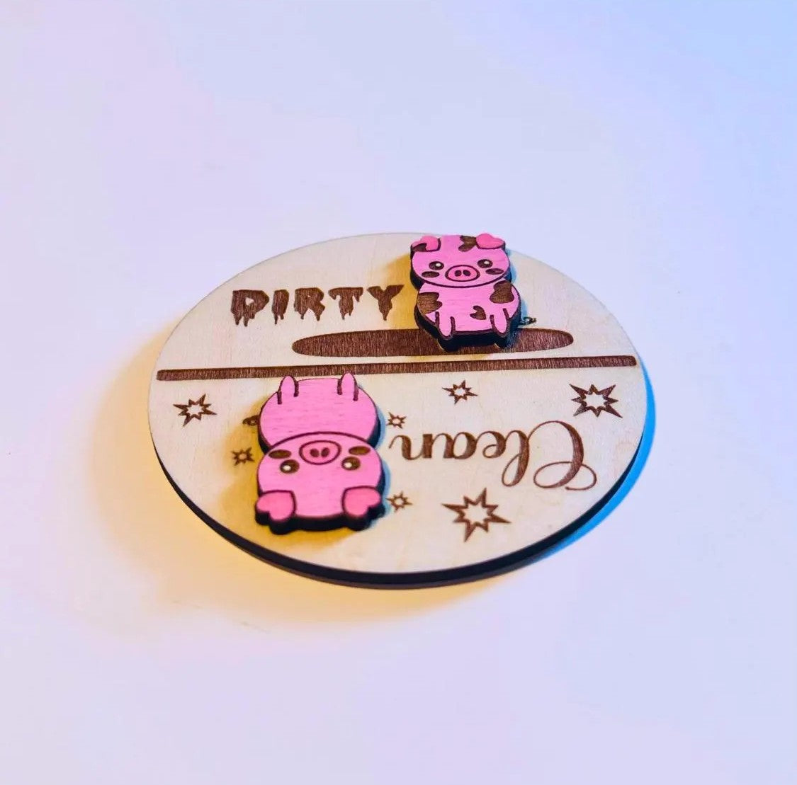 Pig Dishwasher Clean/Dirty Magnet