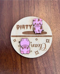 Pig Dishwasher Clean/Dirty Magnet