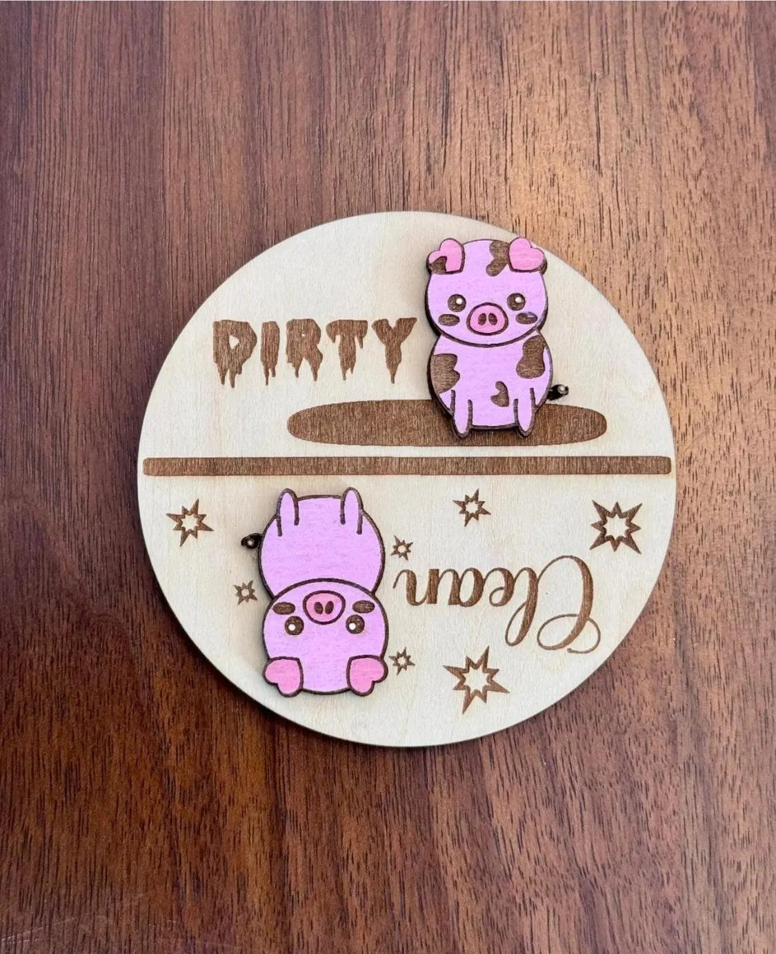 Pig Dishwasher Clean/Dirty Magnet