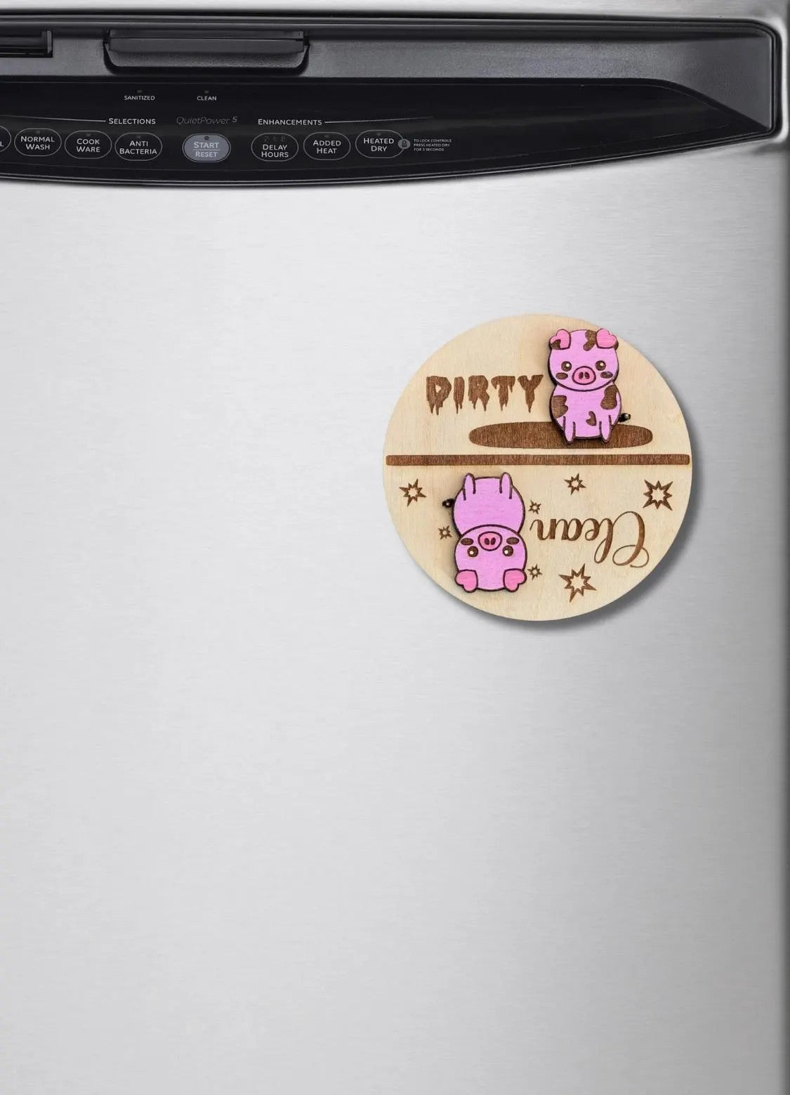 Pig Dishwasher Clean/Dirty Magnet
