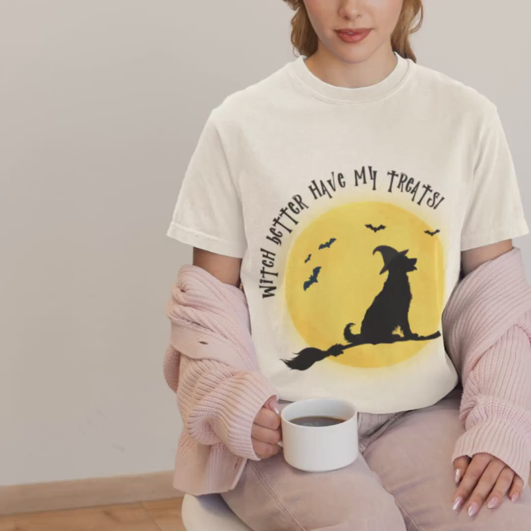 Golden Retriever Witch Halloween Shirt