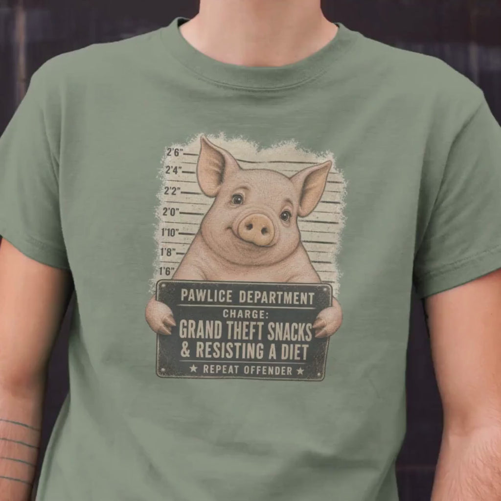 Funny Pig Mugshot Shirt
