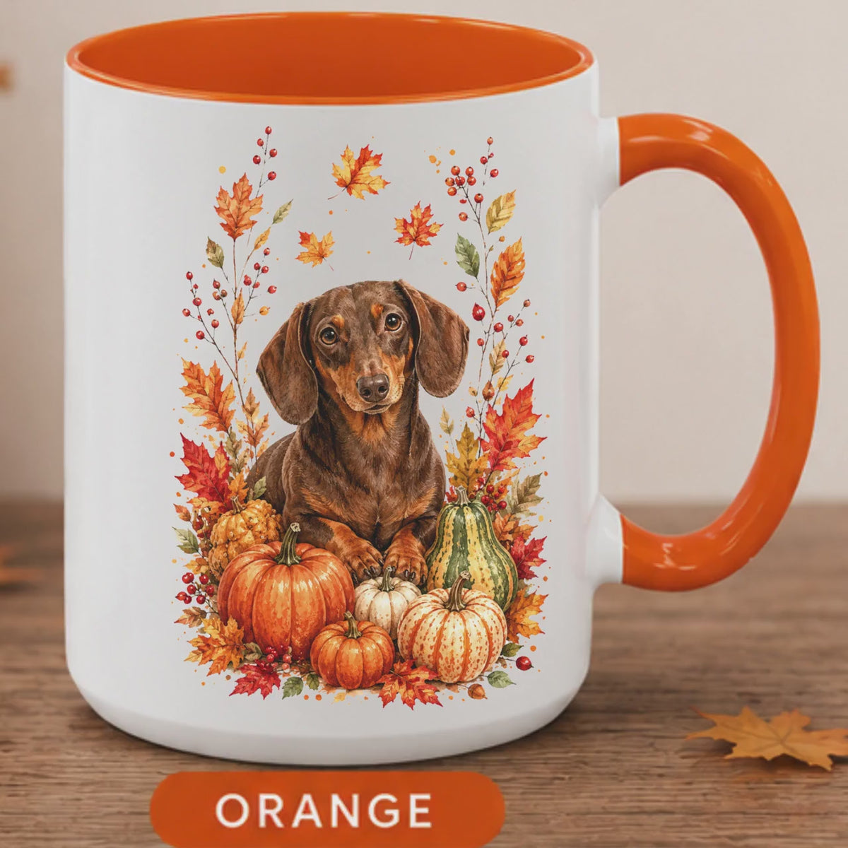 Dachshund Fall Coffee Mug