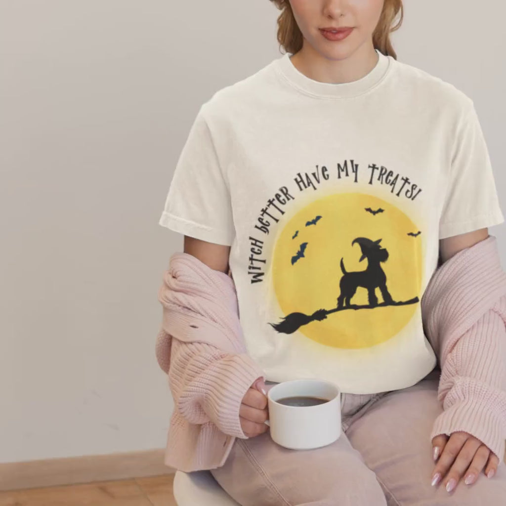 Scottish Terrier Witch Halloween Shirt