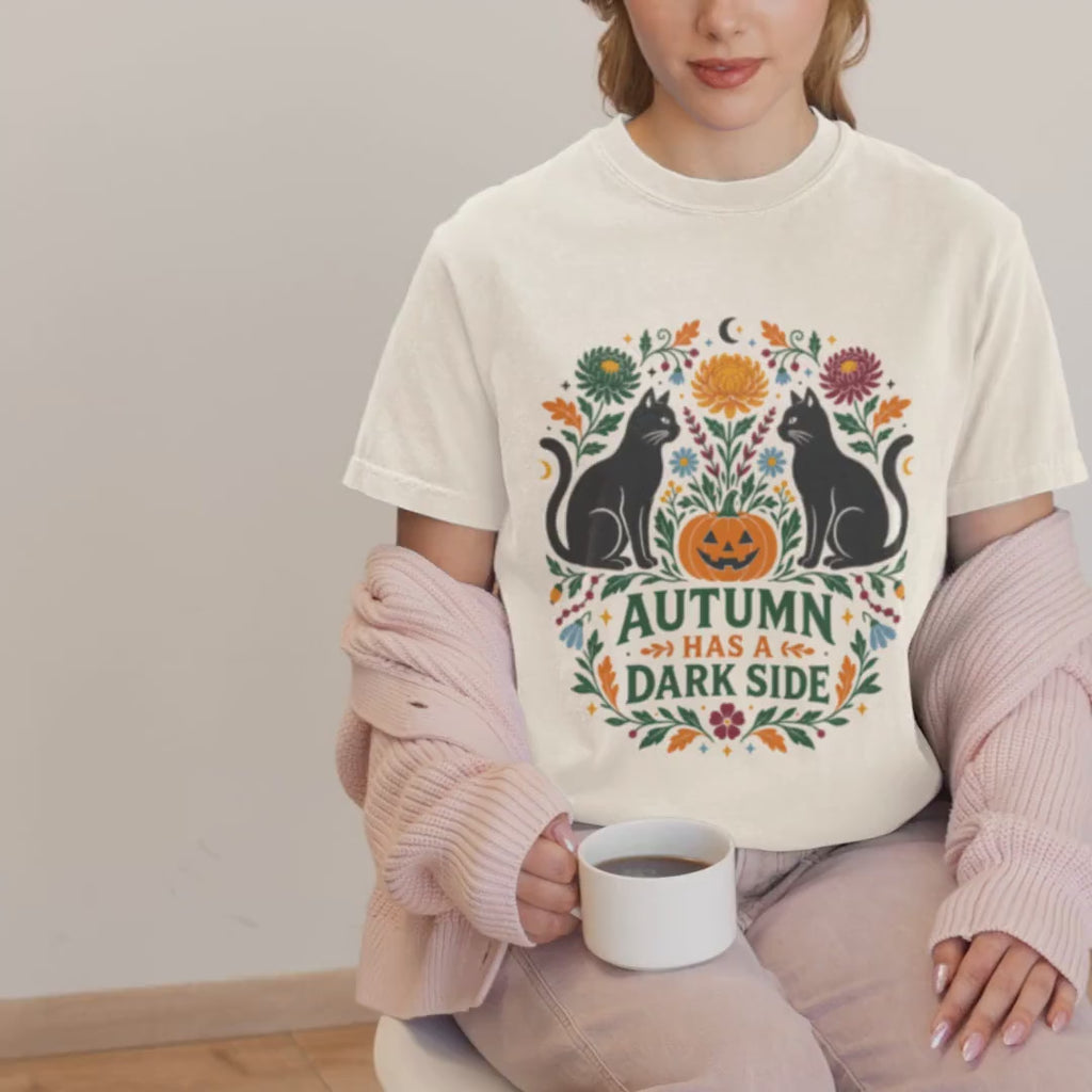 "Autumn Has a Dark Side" Cat Shirt