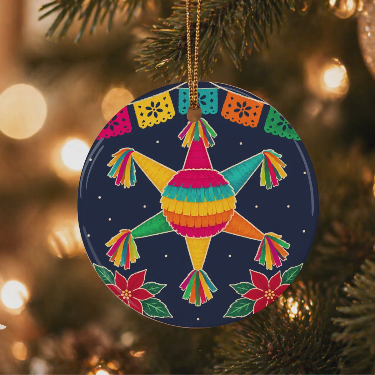 Piñata Christmas Ornament