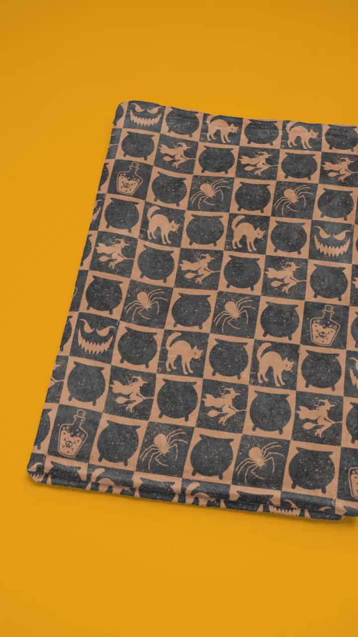 Witchy Cat Coven Blanket