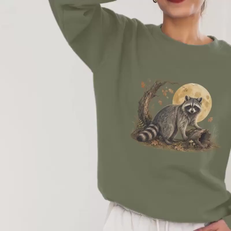Cottagecore Raccoon Sweatshirt